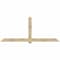 Ekena Millwork Eugene Rough Sawn Timber Gable Bracket, Douglas Fir, 108"W x 45"H x 4"D x 6"F, 10/12 Pitch GBW108X45X0406EUG00RDF - alternate 1